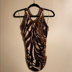 Women’s blouse halter animal print